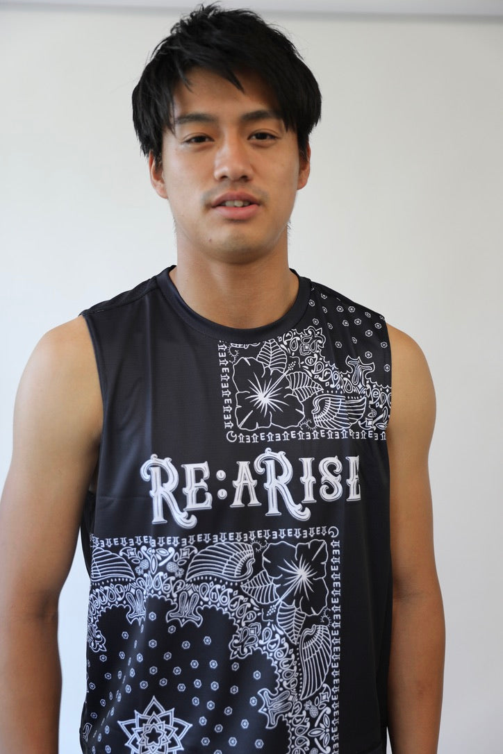 BANDANA PATTERN SLEEVELESS TEE 2133031002